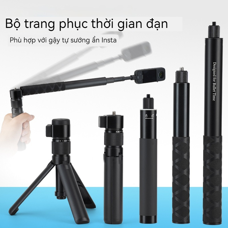 Gậy Selfie Vô Hình Bullet Time Insta360 – Tay Cầm Xoay 360° Co Giãn Cho Camera Hành Trình