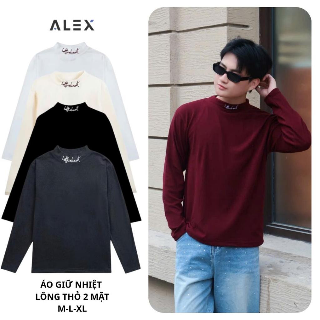 Áo Giữ Nhiệt A29 Longsleeve Trơn Lông Thỏ 2 Mặt Nam Nữ - ALEXMAN