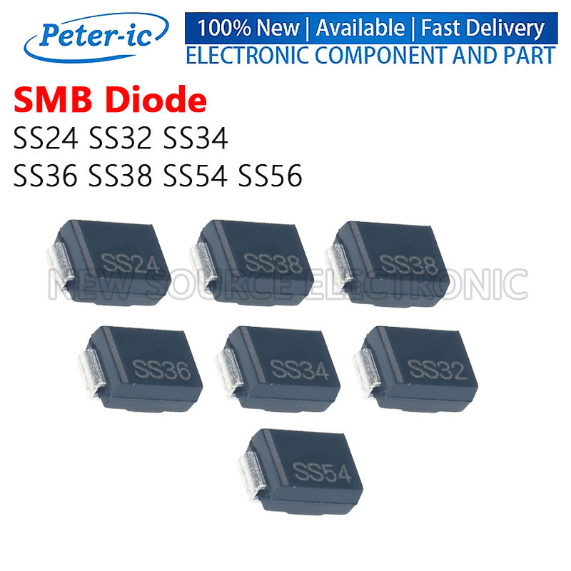 (5-20 chiếc) SS24 SS32 SS34 SS36 SS38 SS54 SS56 SMB Bộ chỉnh lưu nhanh SMD Schottky Diode