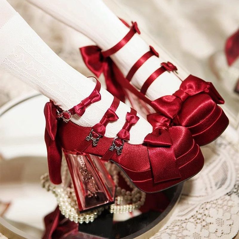 Giày Cao Gót Gothic Mary Chống Thấm Nước h530
