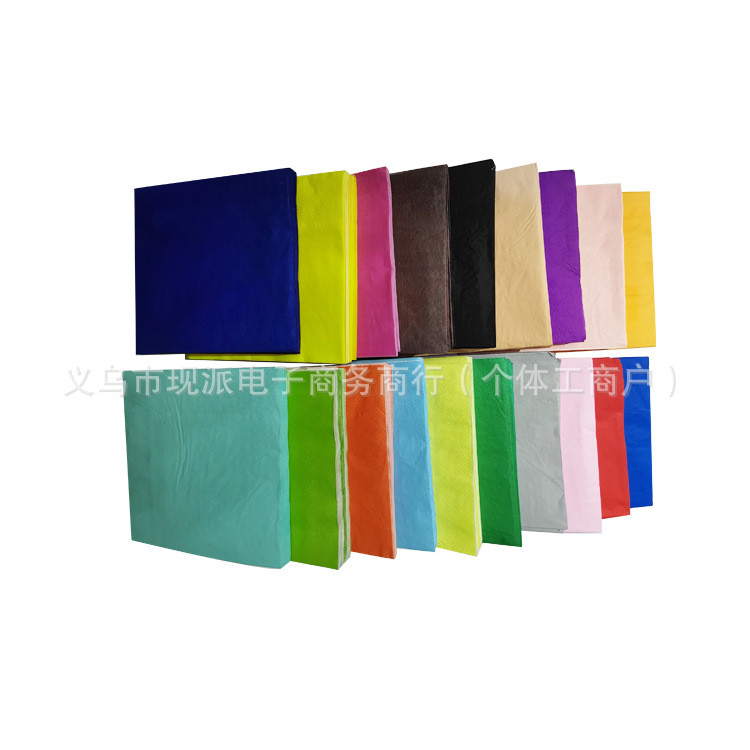 Hàng Ngày Hàng Mới Về / Tiệc Sinh Nhật 33 * 33 Khăn Ăn Nhiều Màu Sắc Nhà Hàng Phương Tây Khăn Giấy I