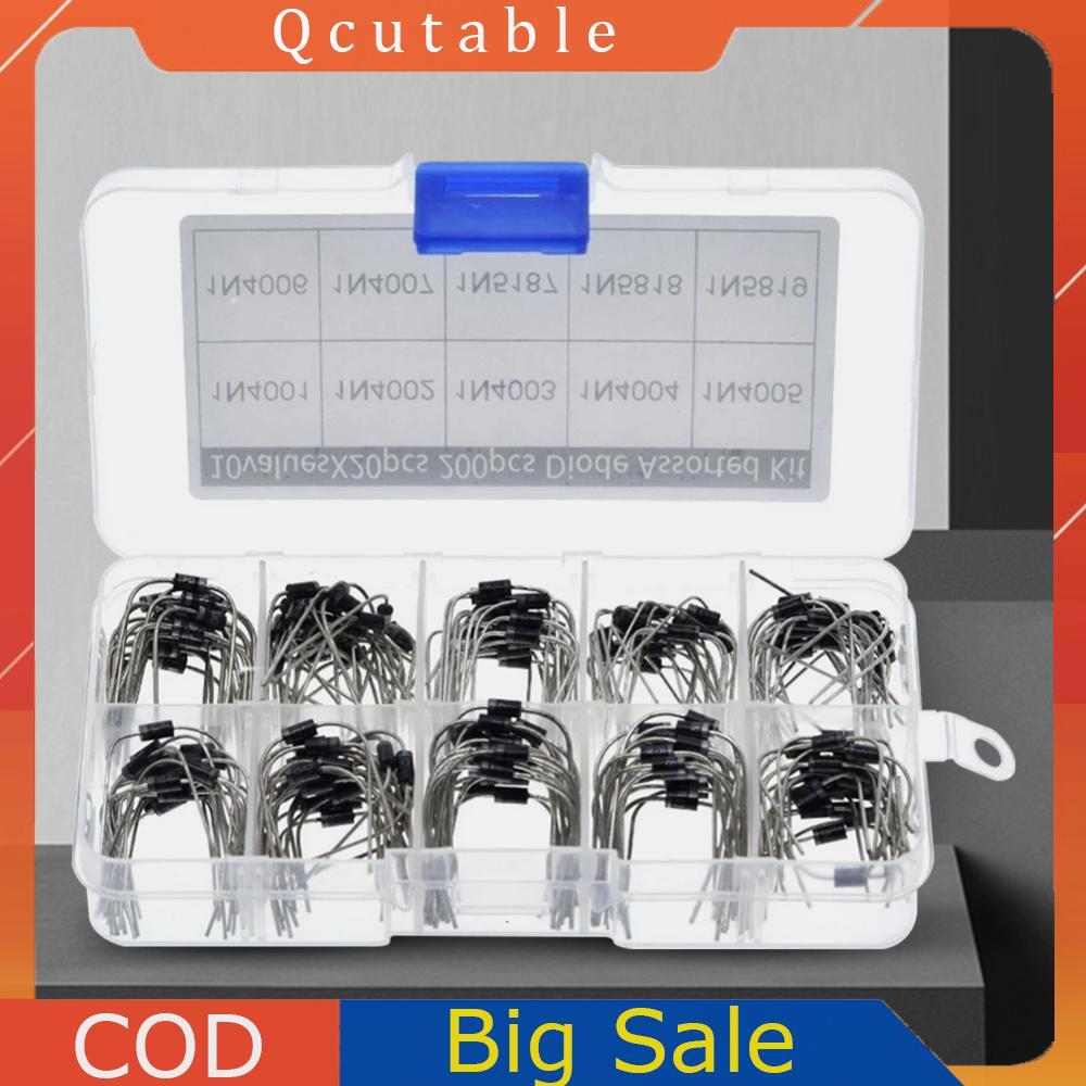 Bộ 200 Loại Diode 1N4001 1N4002 1N4003 10 Giá Trị Bộ Chỉnh Lưu Diode