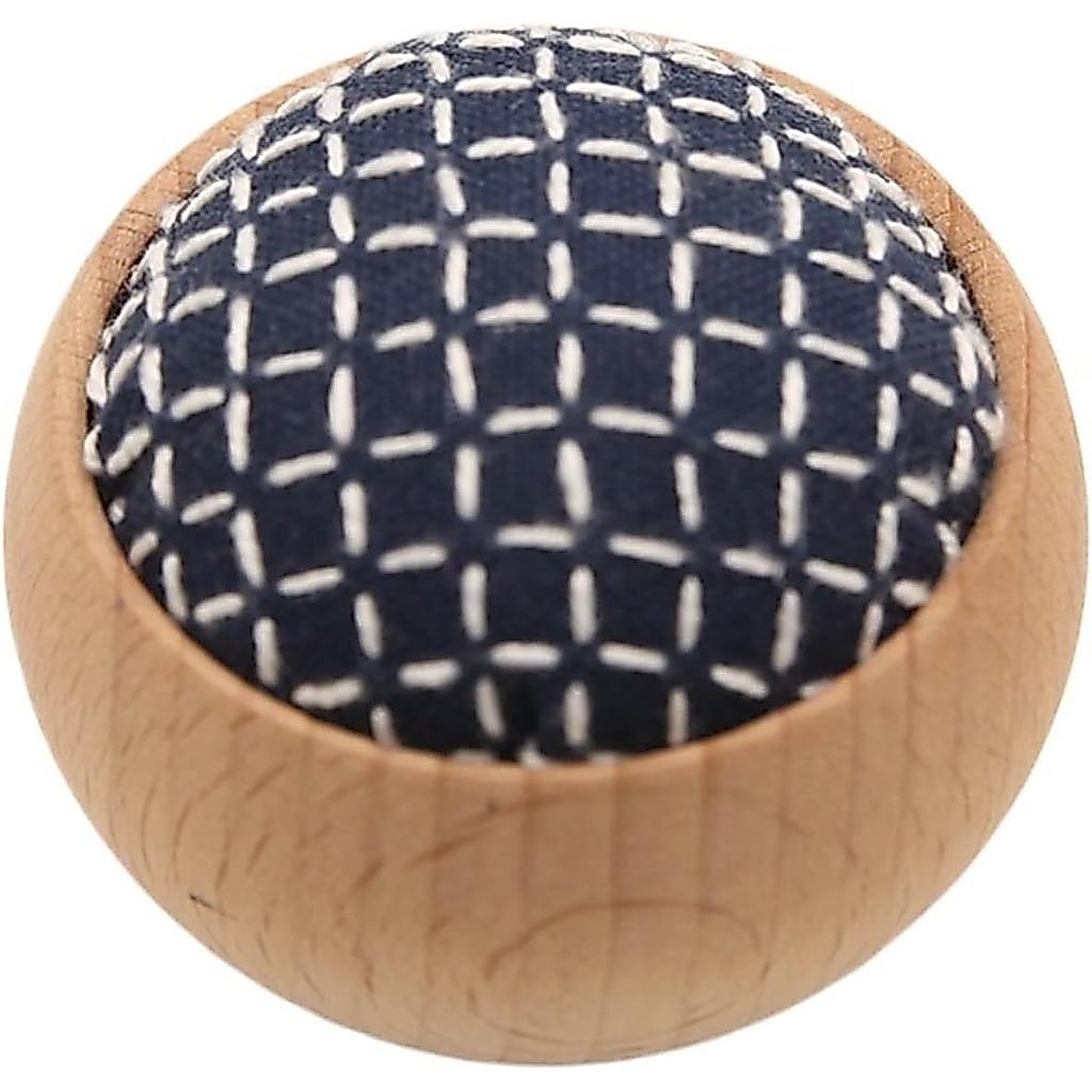 Pin Cushion 2 Chiếc DIY Sashiko Pin Đệm Có Đế Bằng Gỗ Pin Bộ May Thêu In Hoa Cotton Cho Quà Tặng Tân