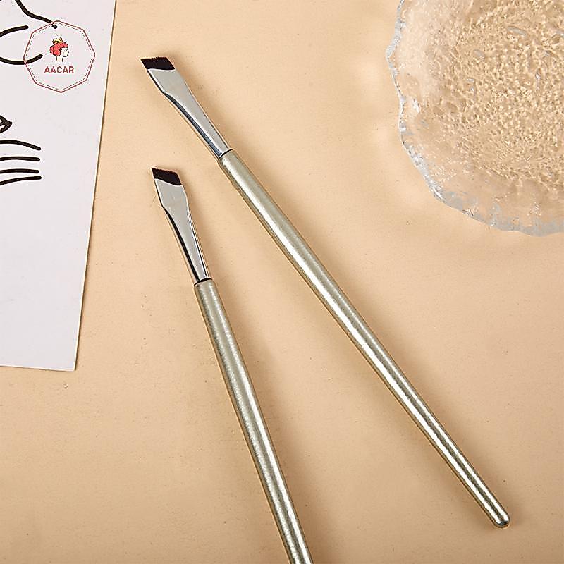 AACAR 1Pc Nâng cấp Blade Eyeliner Brush Ultra Thin Fine Angle Flat Eyebrow Brush Under Eyes Place Ch