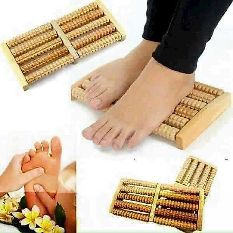 PVN73411 Dụng Cụ Massage Bàn Chân Bằng Gỗ Tiện Lợi – Con Lăn Massage Thư Giãn Chân