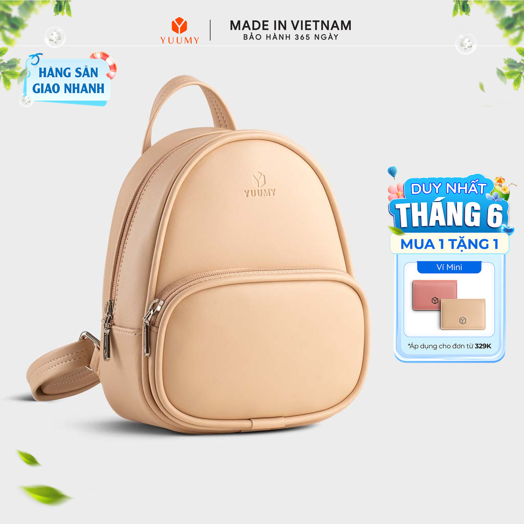 Balo Yuumy (Thời trang nữ phong cách dễ thương - Balo da Seasand YBA105) Bagsmart