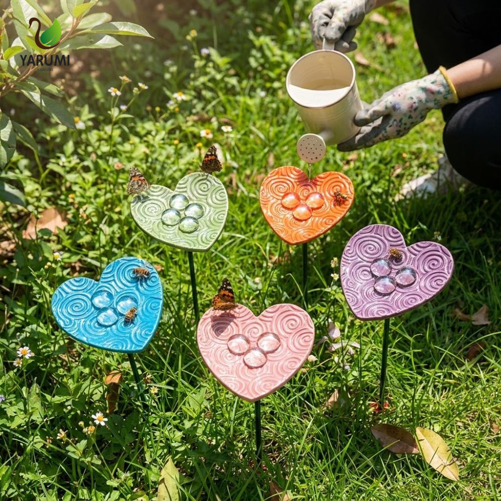 Máy cấp nước ALISON Bee, Đài phun nước uống bướm đầy màu sắc chống rỉ sét, Đài phun nước hình hoa ch