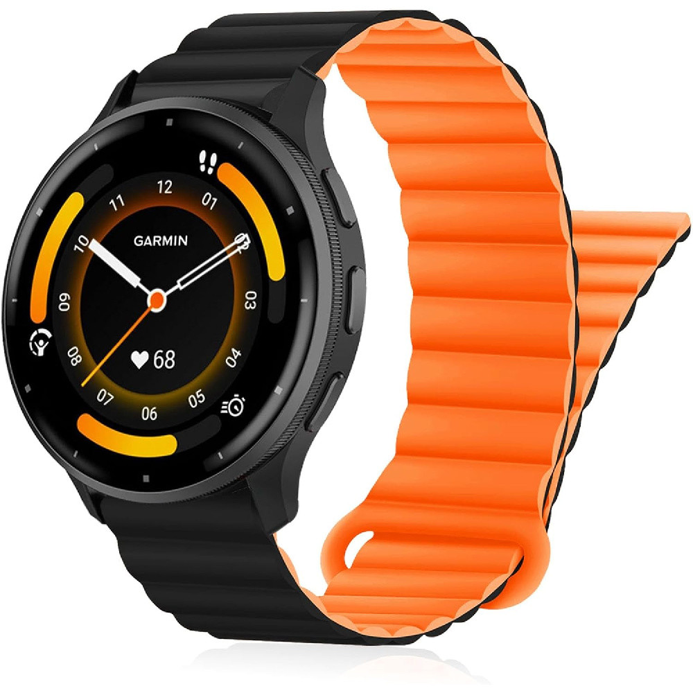 Dây đeo silicon 22mm cho Garmin Venu 4 45mm / Vivoactive 4 / Venu 3 / Venu 2, Dây đeo từ tính cho Ga