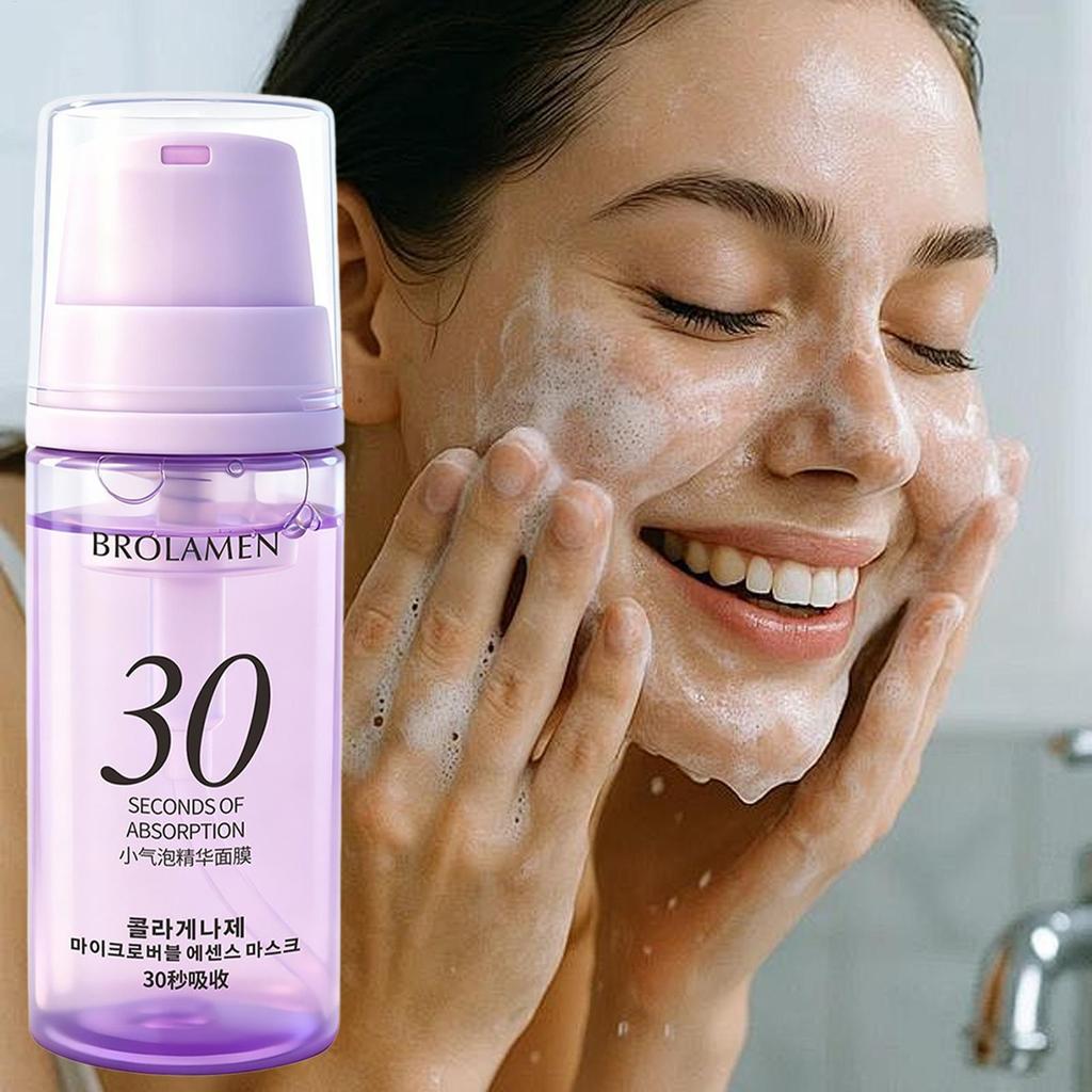Mặt nạ bong bóng da mặt Không dính Hydrating Làm mới 100ml Làm sạch sâu Mặt bong bóng masque cho du 