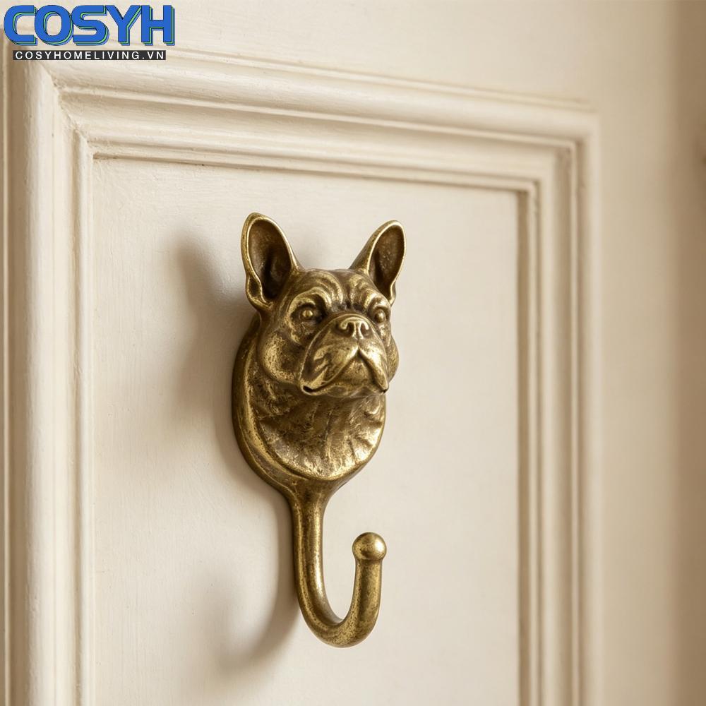 <cosyh>Decorative For French For Wall Hook for Dog Leash Holder and Key Organizer Metal
