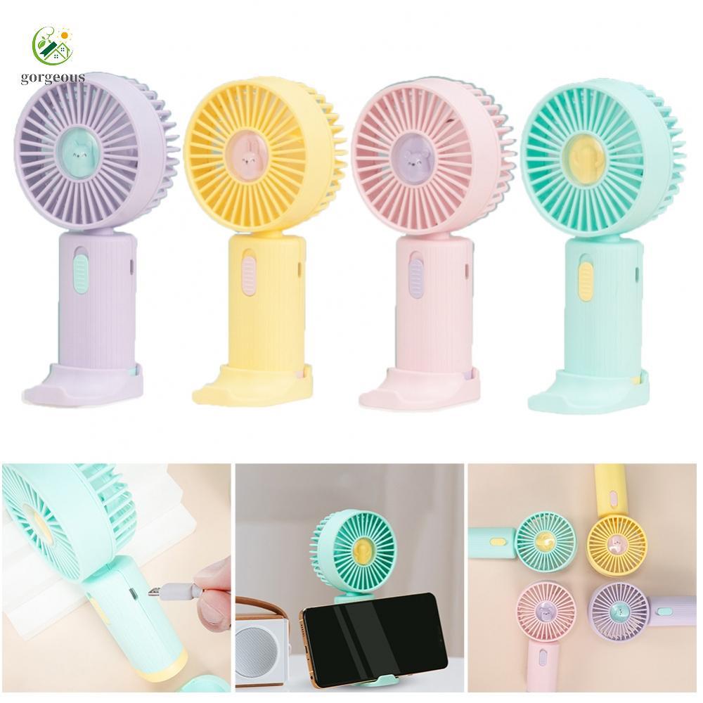 [FUXIN]Small Fan 8-10 Hours ABS Charging Colorful Portable Summer Children Gift
