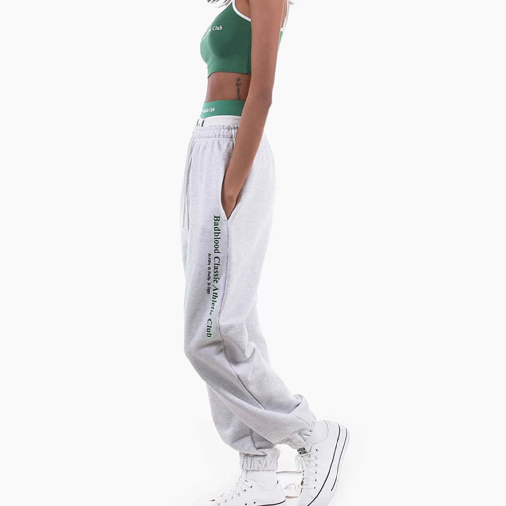 FEAF badblood bcac Women's sports pants, embroidered jogger pants, cuffed jogger pants, women's casu