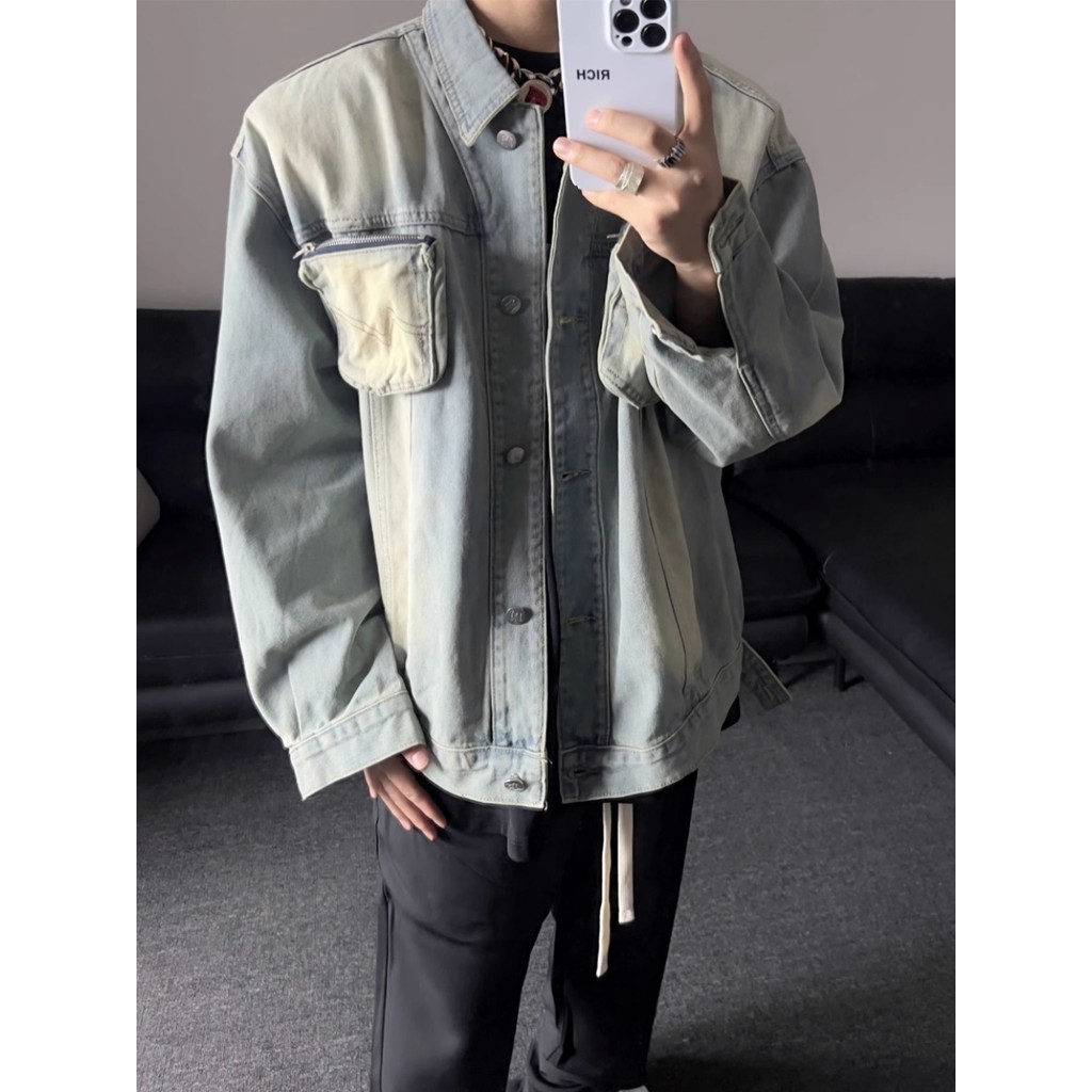 [Ảnh mạng] 5211 Retro S--3XL P48 Áo khoác Denim