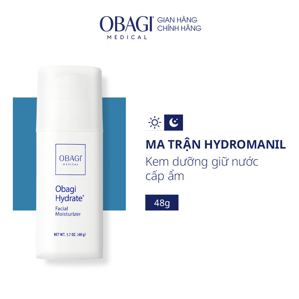 [Hàng Chính Hãng ] Kem Dưỡng Ẩm Suốt 8 Giờ Obagi Hydrate Facial Moisturizer 48g hoanghien