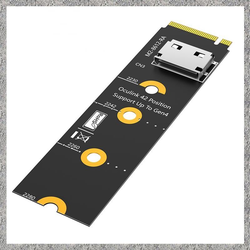 Thẻ nâng M.2 NVMe sang Oculink EGPU NVMe Key M sang SFF-8611 / 8612, Bộ chuyển đổi PCI-E 4.0 X4 sang