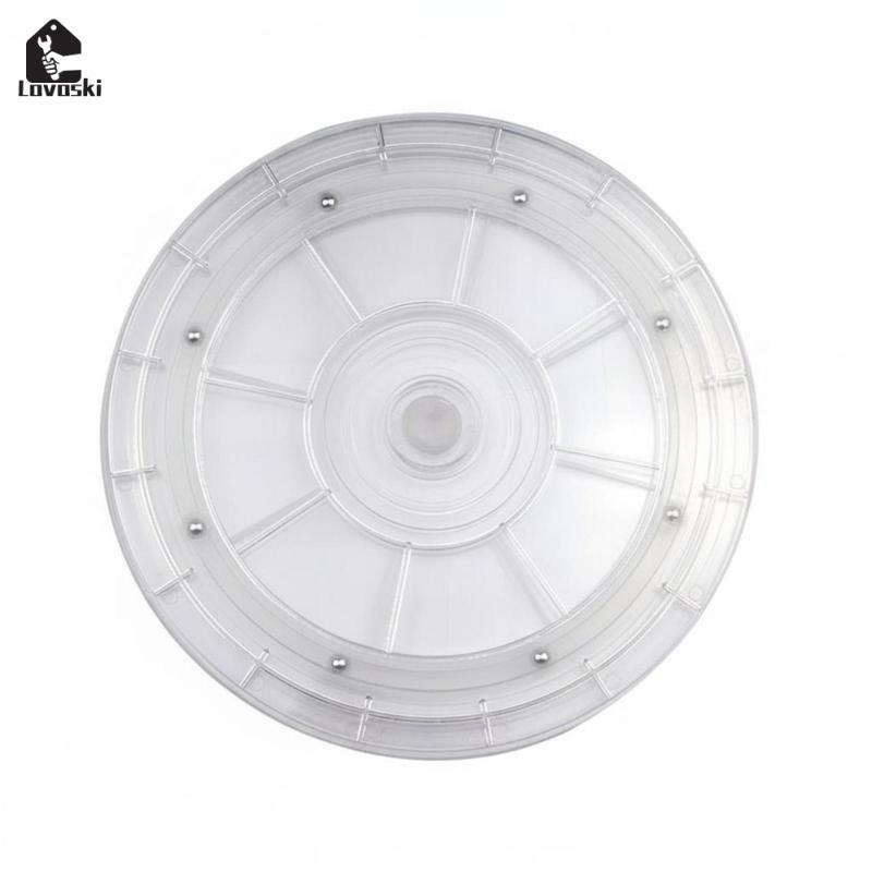 360 độ Xoay Bàn xoay Đế bi Vòng bi Hiển thị Acrylic trong suốt Bàn xoay Gia cố Vòng xoay Đế hiển thị