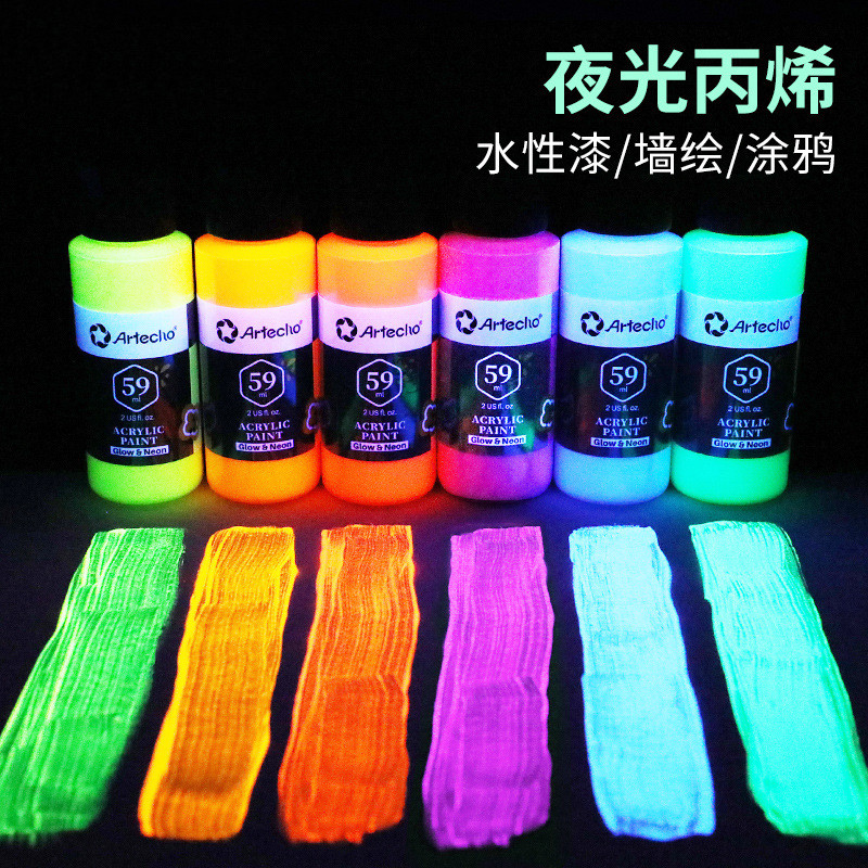 Sơn Acrylic Dạ Quang Montmartre 100ml Màu Huỳnh Quang Acrylic Bộ Sơn Kim Loại Màu Ngọc Trai Acrylic 