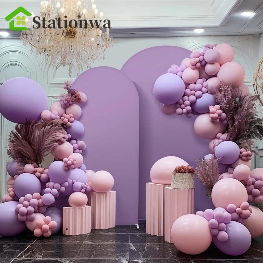 STATIONWA Arch Backdrop Stand Cover, Doubleside Solid Color Double Sided Arch Backdrop Cover, Creati
