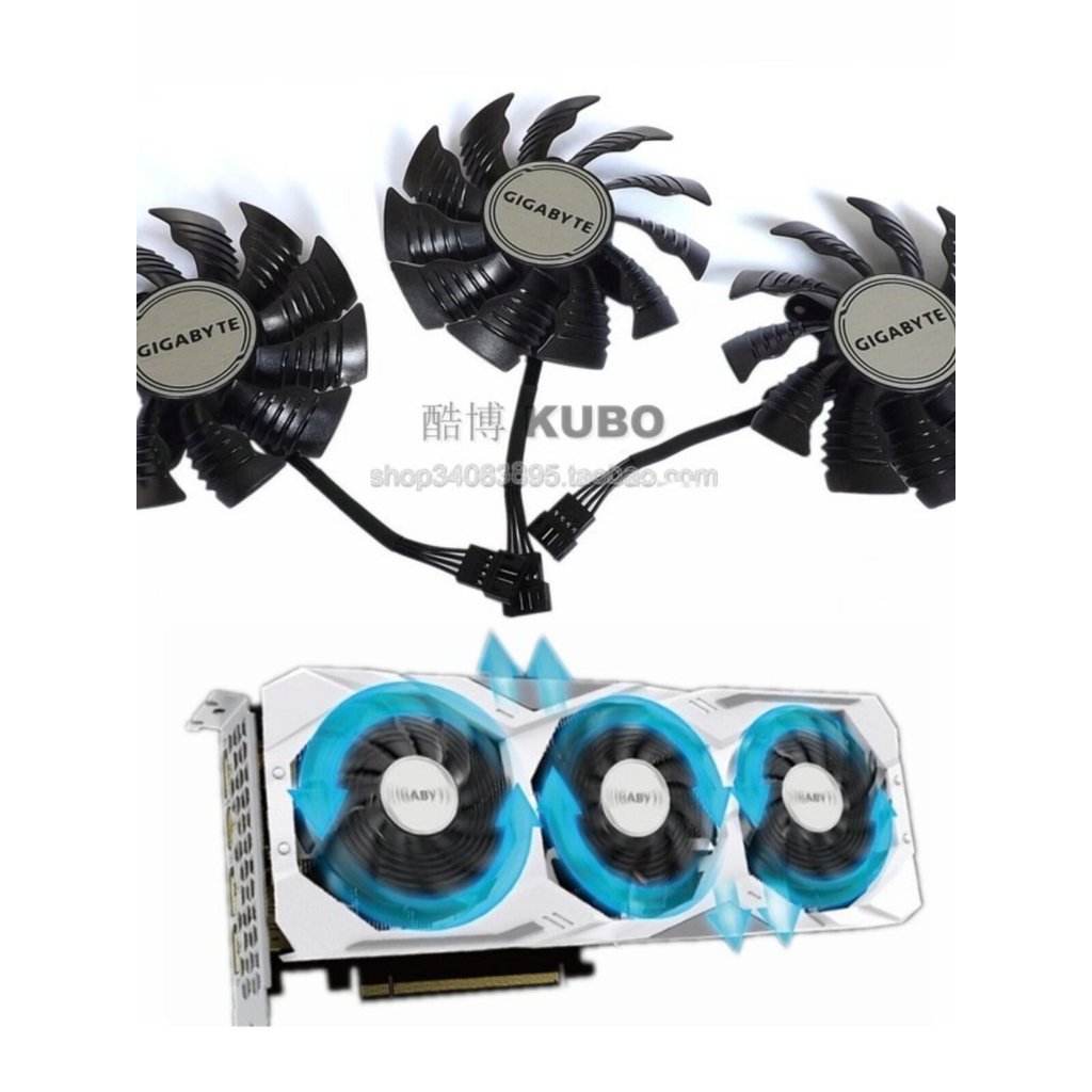 [Quạt làm mát card đồ họa] Quạt card đồ họa GIGABYTE RX6800XT 6900XT RTX2070S 2080S GAMING