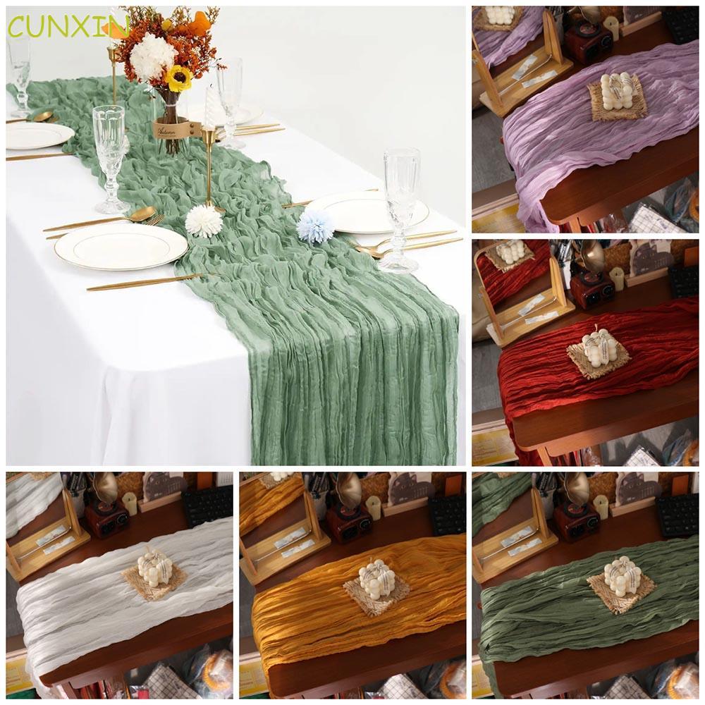 Trang trí đám cưới CUNXIN 90x180 / 300cm Trang trí bữa ăn dài