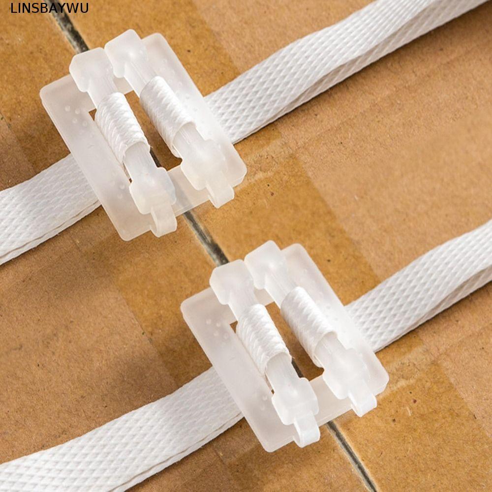 LINSBAYWU Khóa dây đeo đóng gói, Chất liệu PP Khóa đóng gói bằng nhựa trong suốt, dây đai Polyester 