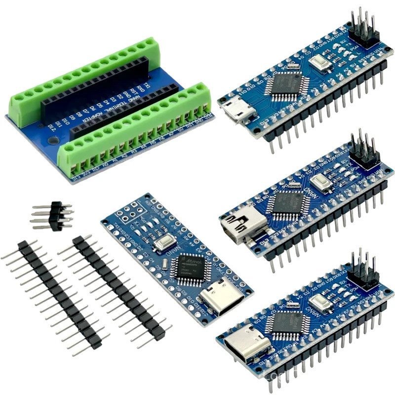 Arduino Nano V3.0, Bảng phát triển ATmega328P CH340, Mini USB Type-C Nano, Tương thích với Arduino I
