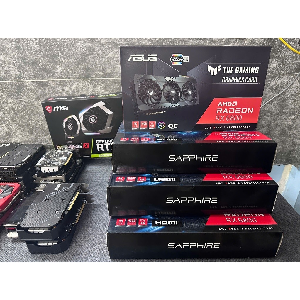 VGA Card màn hình RX  6800 6800XT 6900 6900XT GAMING X TRIO/ASUS/SAPPHIRE/AORUS/ASOCK