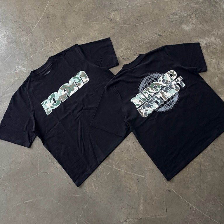 Áo Thun Boxy 10AM "Camo Logo"