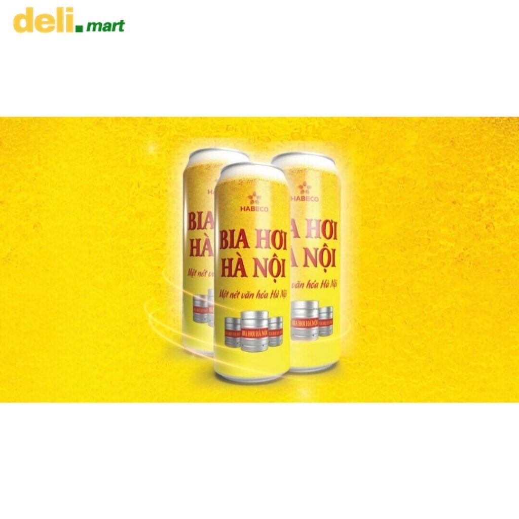 COMBO 3 lon, 6 Lon Bia Hơi Hà Nội 500ml 3 lon, 6 Lon