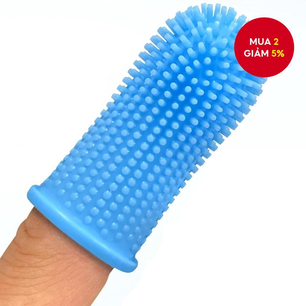 Bộ bàn chải đánh răng Jasper 360o cho chó mèo, thiết kế tiện dụng, lông tròn bao quanh, chăm sóc răn