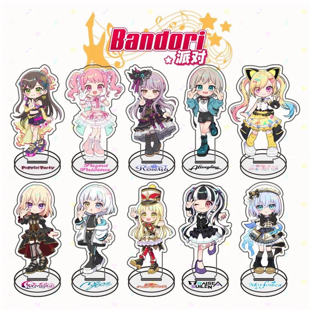 Anime Game BanG Dream Cosplay Standee micas Móc khóas Soyo Anon Mutsumi Sakiko Mashiro Maruyama Aya 