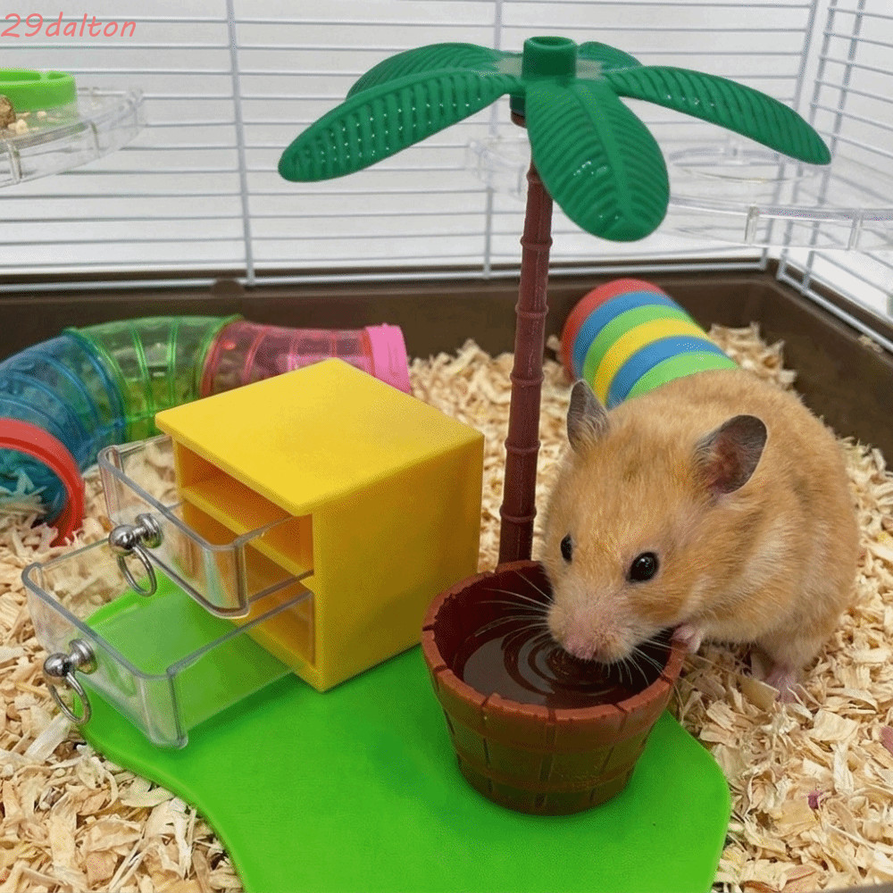 DALTON Hamster Đồ chơi tìm kiếm thức ăn, Hộp đựng thức ăn cho Hamster chống mài mòn, Đồ chơi vui nhộ