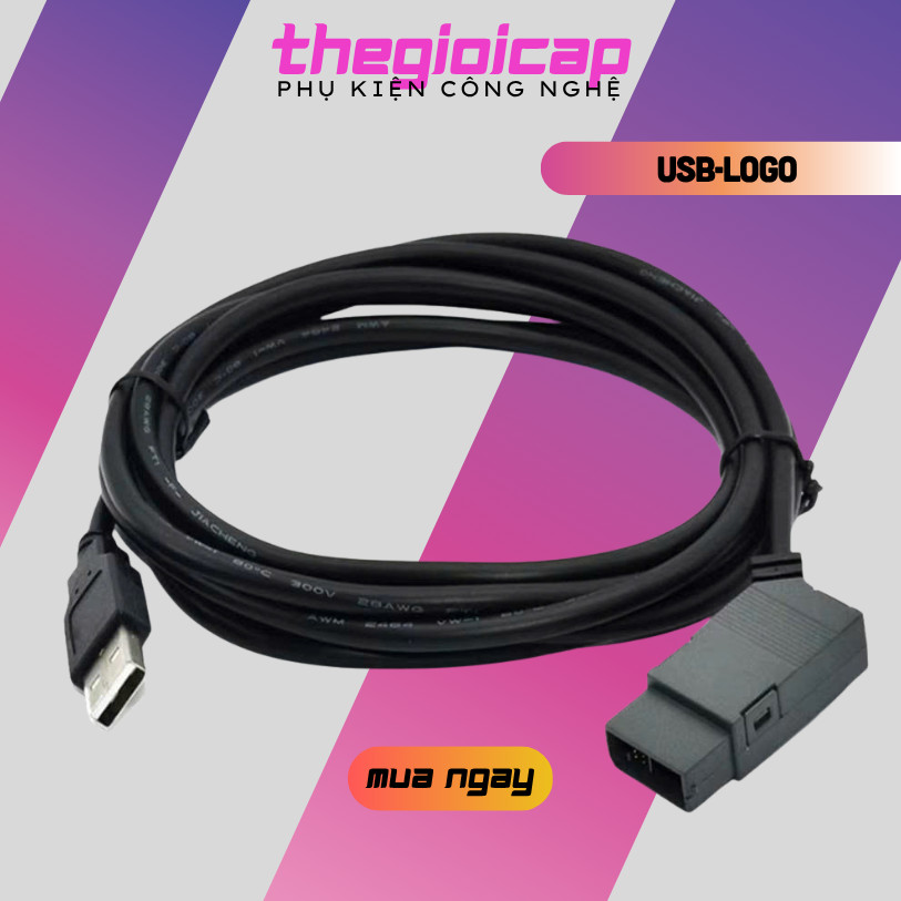 Cáp lập trình USB-LOGO AMSAMOTION cho Siemens LOGO PLC Cáp USB Cáp RS232 6ED1057-1AA01-0BA0 1MD08 1H