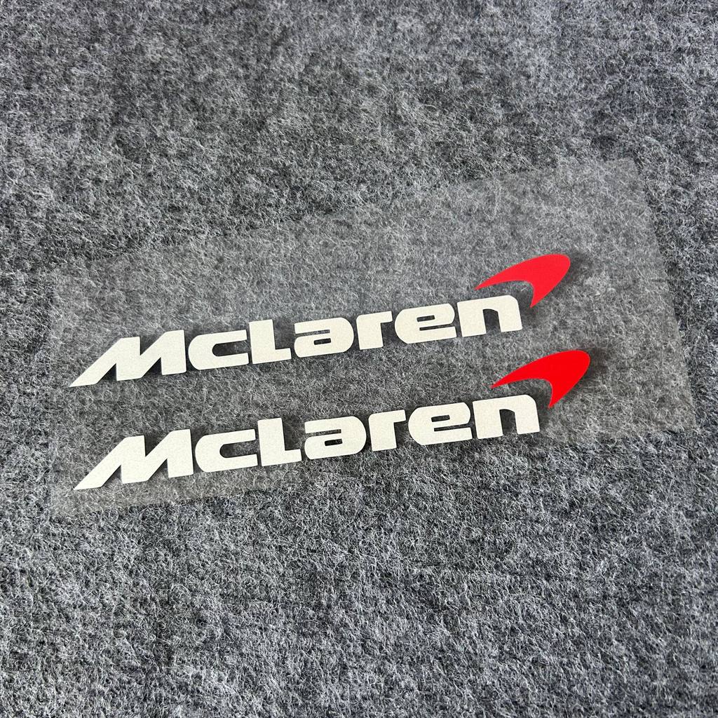 Thích Hợp Cho Xe McLaren Dán Nhãn Đỏ Nhãn Dán Xe LOGO Phản Quang F1 Đầu Máy Xe Máy Dán