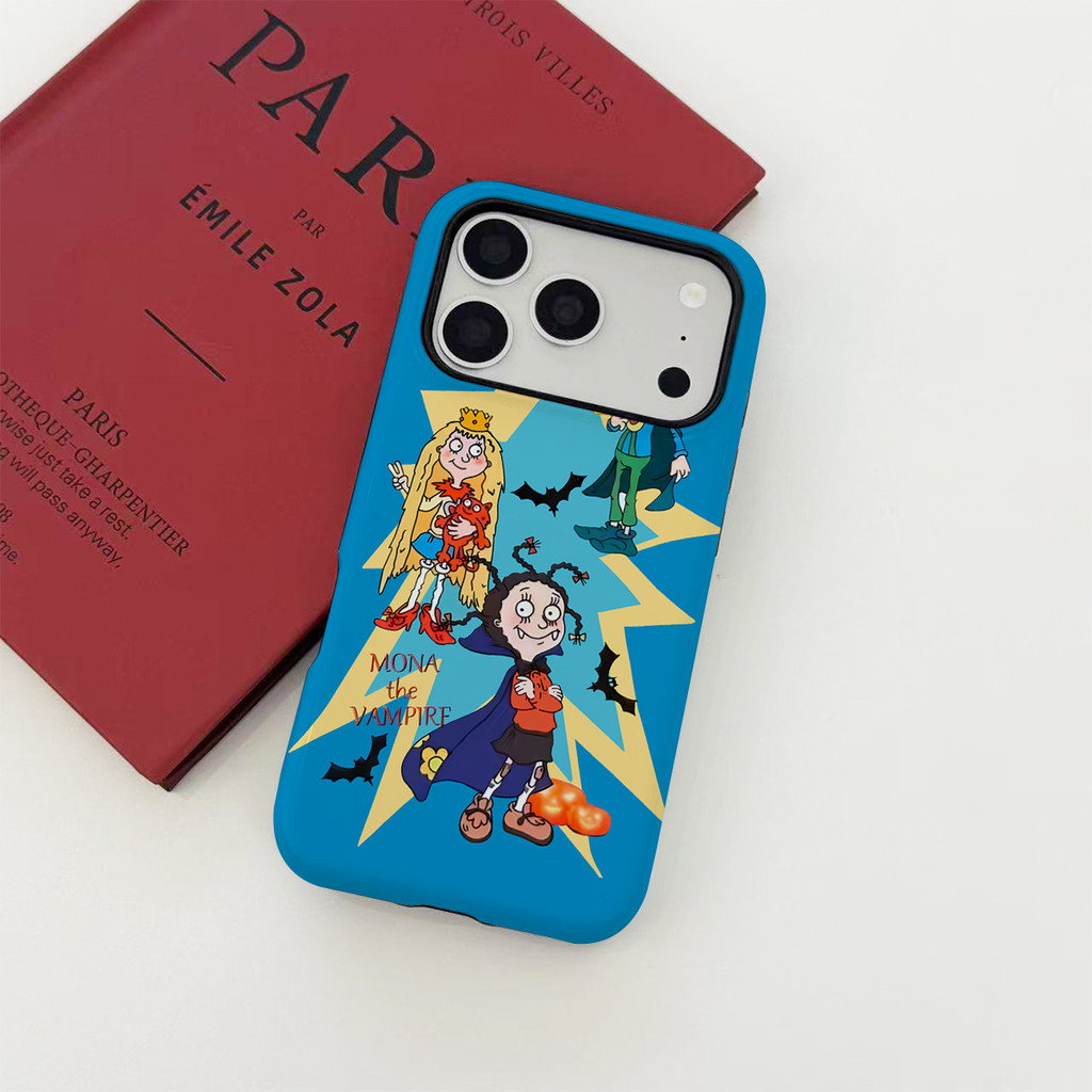 Mona the Vampire Classic 2 trong 1 nối trên và dưới mờ cho iPhone17 Pro Max iPhone16 Pro Max iPhone1