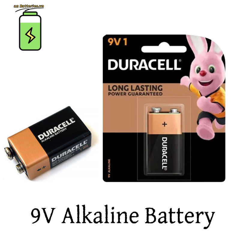 Pin Alkaline 9V 6LR61 Chính Hãng Không Thủy Ngân Công Suất Lâu Dài Pin Chất Lượng Cao