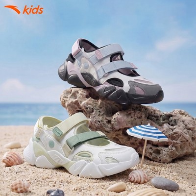 Anta Kids Sandal Thời Trang Bé Gái Bé trai Size 33-38 Mary Jane Giày Dép Xăng Đan Thoáng khí nhẹ êm 3226B6912