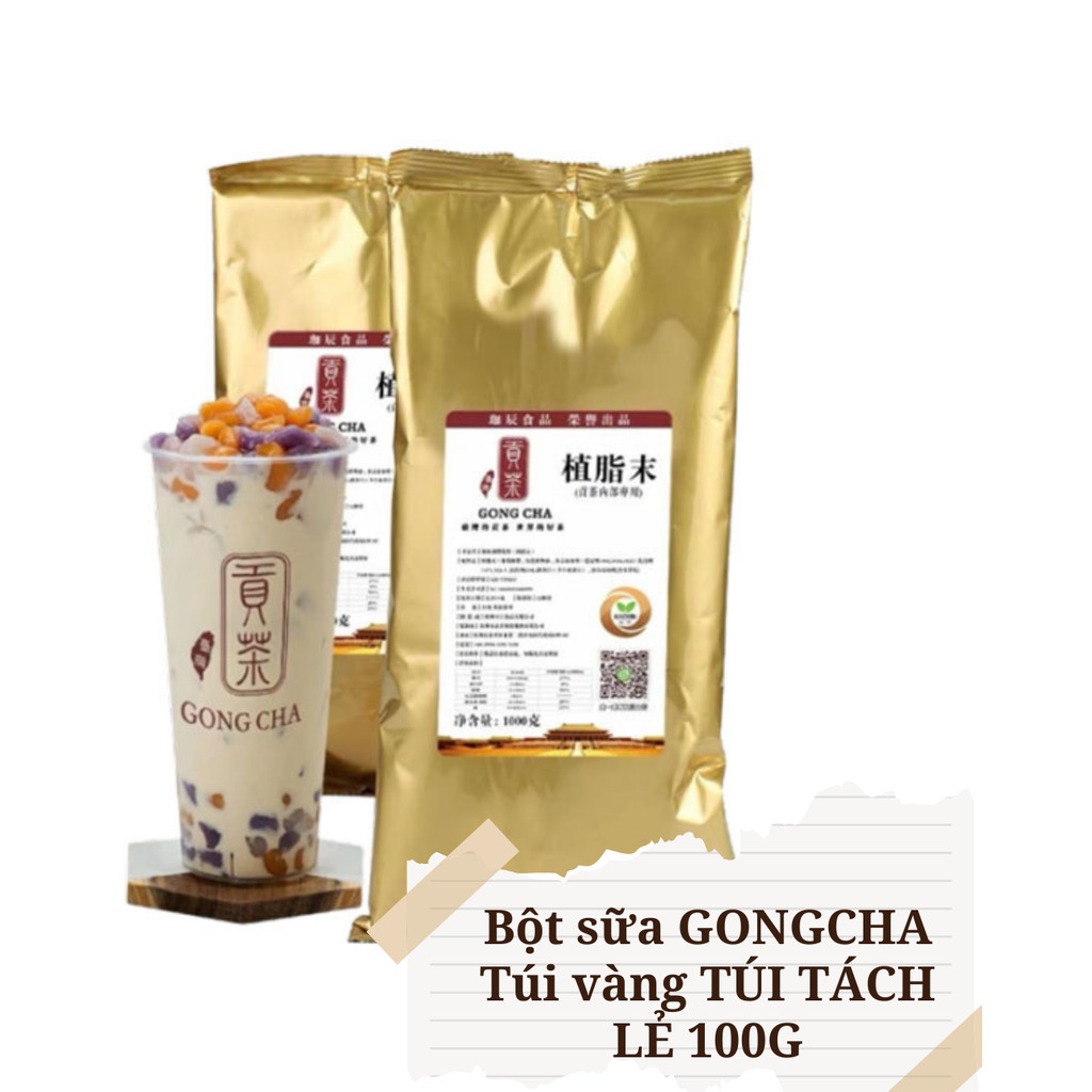Bột sữa GONGCHA Túi vàng TÚI TÁCH LẺ 100G