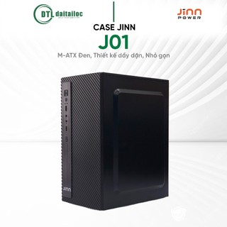 Case Jinn J01 M-ATX Đen Thiết kế chắn chắn, hiện đại, Thiết kế nhỏ gọn | Chính Hãng