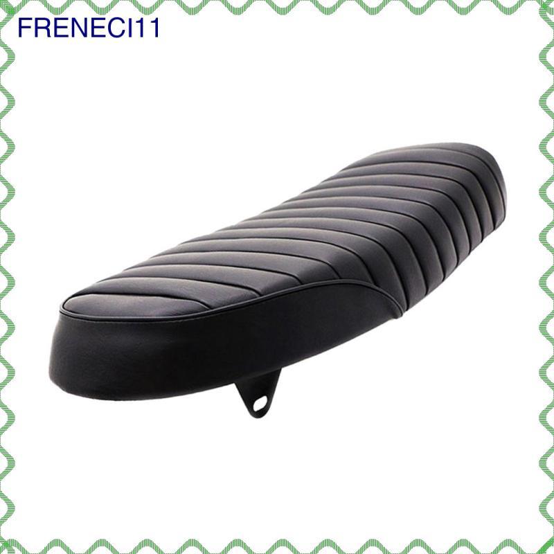 Xe Máy Đen Flat Brat Ghế Đua Vintage Đệm Yên Xe Thay Thế Cho CB350 CB400 CB450