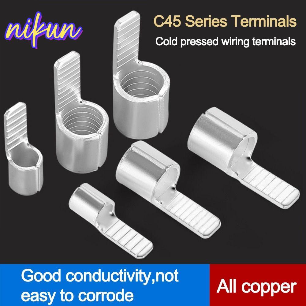 Pin tiếp xúc NIKUN C45, Thiết bị đầu cuối C45 mạ thiếc bằng đồng, Đầu nối cáp hàn đồng Lug Điện
