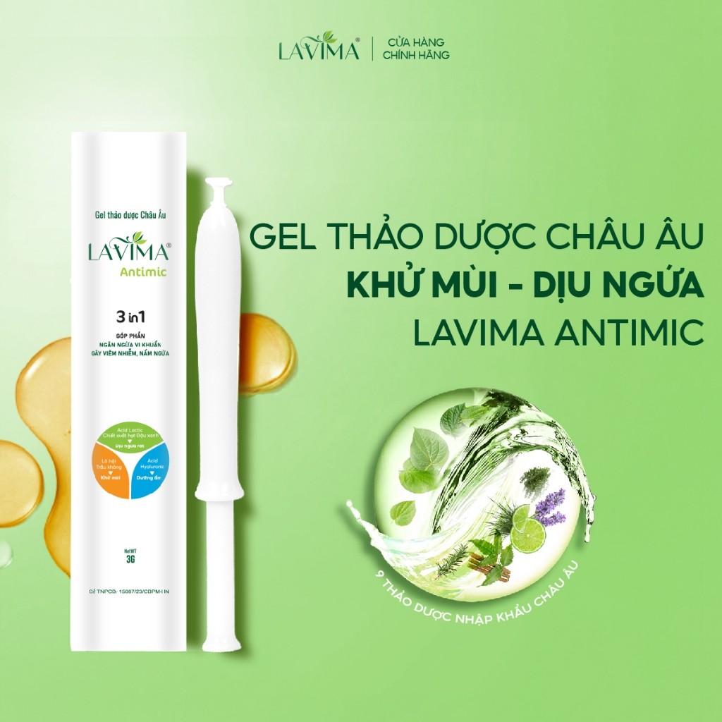 Gel Phụ Khoa Lavima Antimic (Đũa Thần Inner) Làm Sạch - Khử Mùi - Dịu Ngứa Nhanh Tại Chỗ, Bút 3g