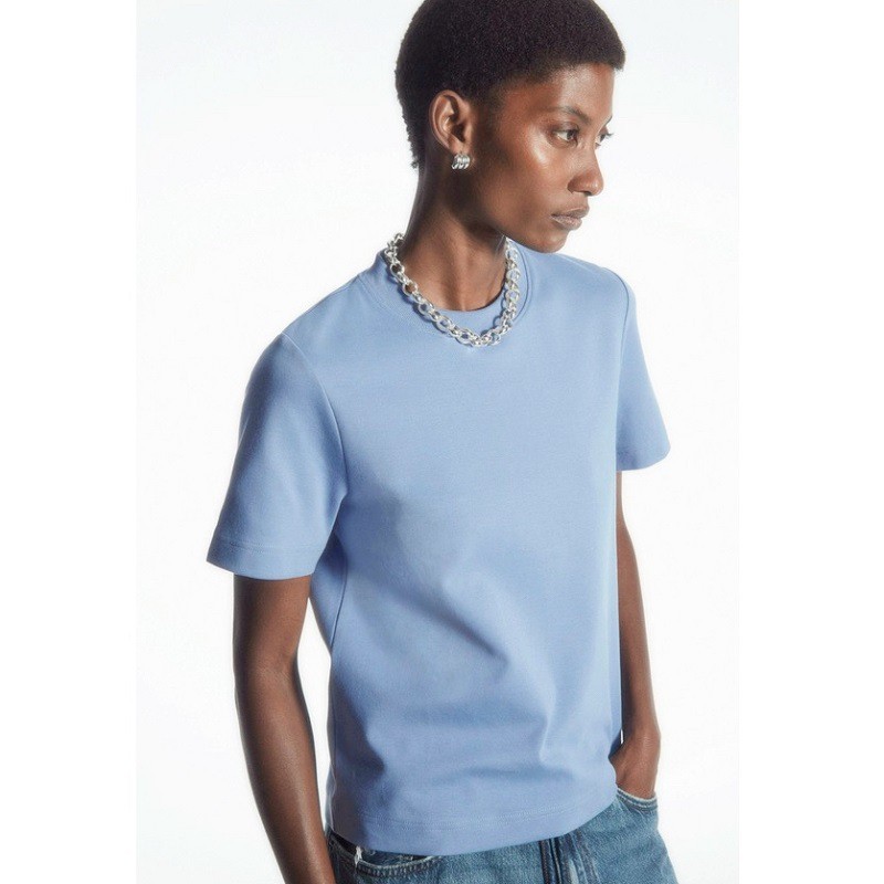 Women's Clothing2024Summer new standard-fit cotton round-neck versatile short-sleeve shirt T Women's