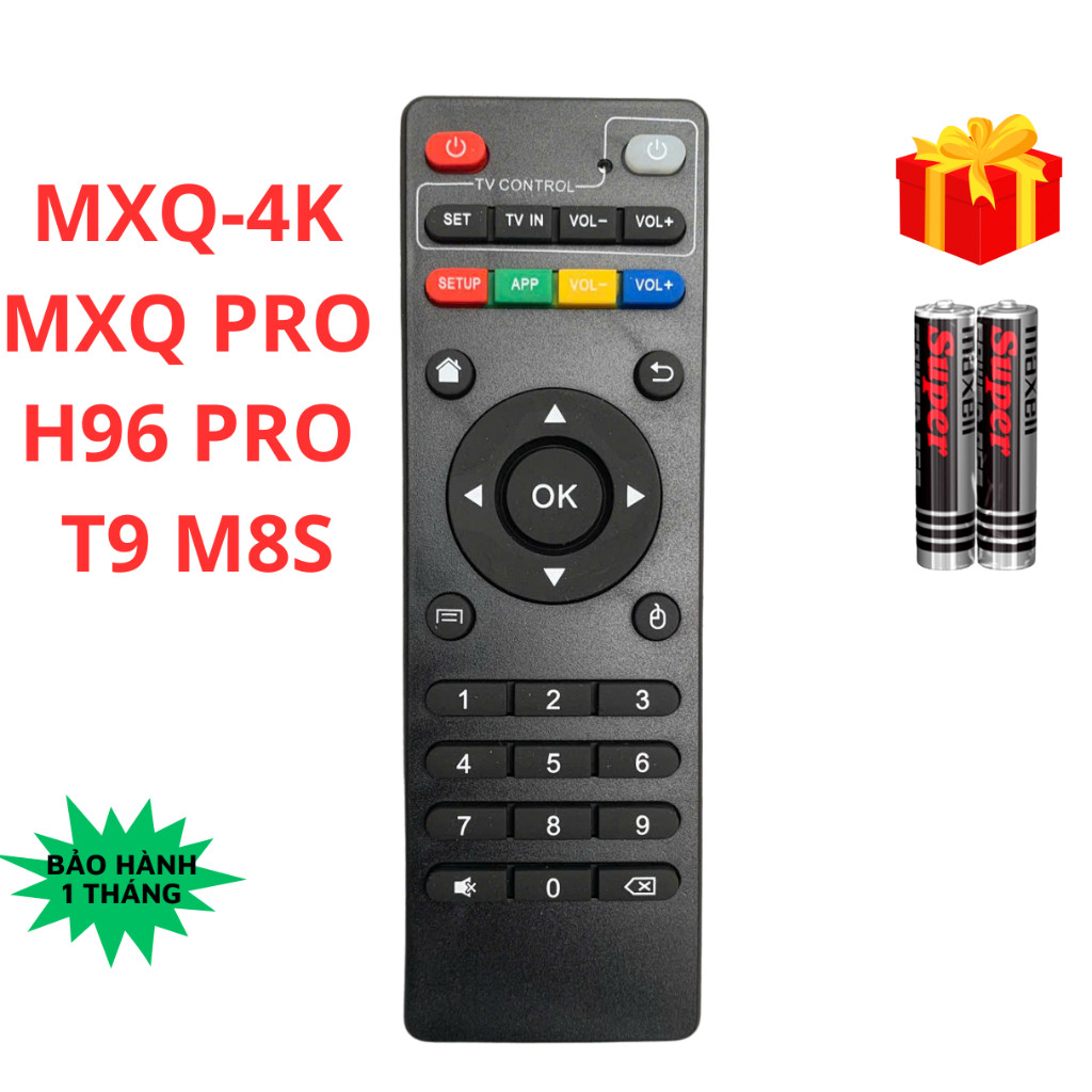 Remote Điều khiển đầu TV Box Android MXQ Pro T95 Sries X96 MX9 M8 Series M9C H9 - T&U Remote