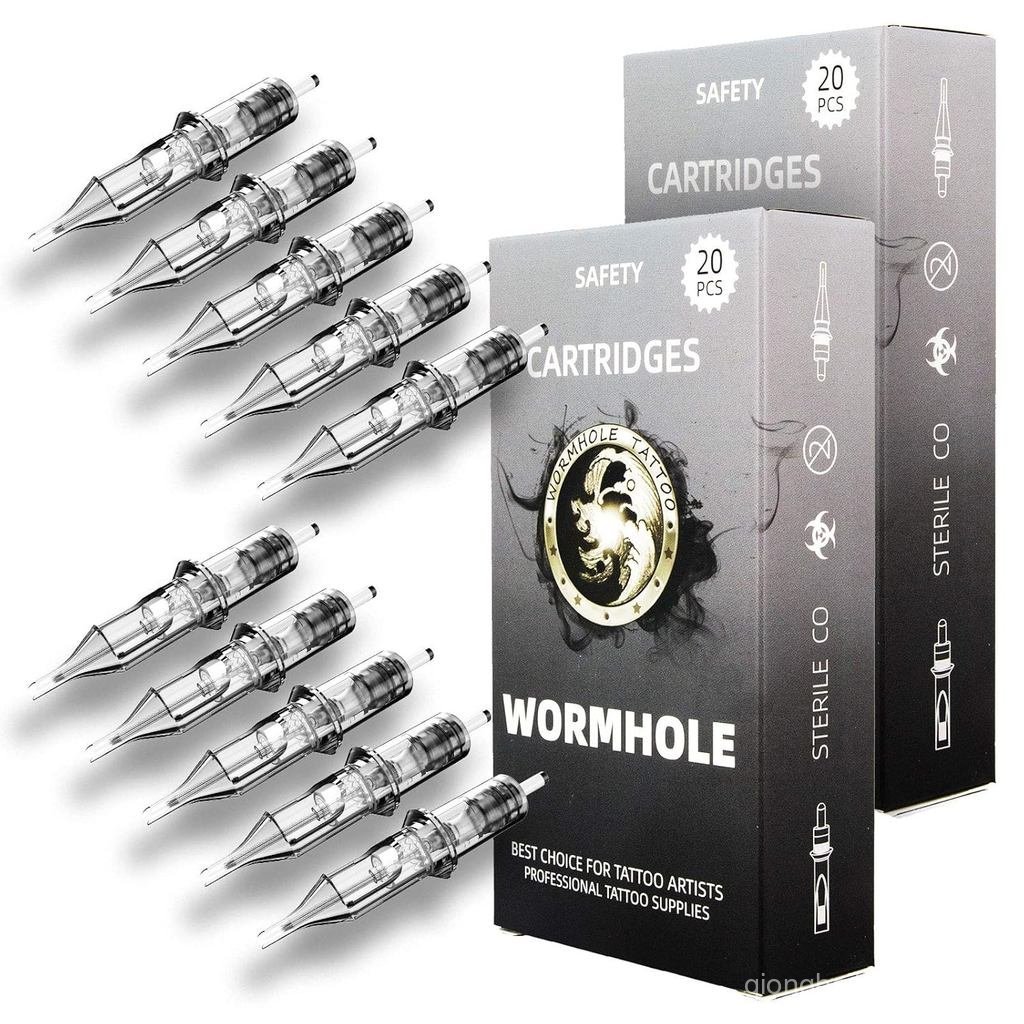 Wormhole Tattoo Cartridge Kim 50 Chiếc Các Loại Hình Xăm Kim Hộp Mực Tròn Lót Hỗn Hợp 3RL 5RL 7RL 9R
