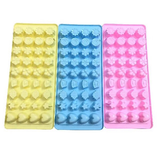 Khuôn làm thạch rau câu 36 ô, 9 hoạ tiết xinh xắn