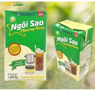 Combo 5 hộp Sữa đặc ngôi sao Phương Nam Vinamilk xanh lá hộp giấy 1284gr