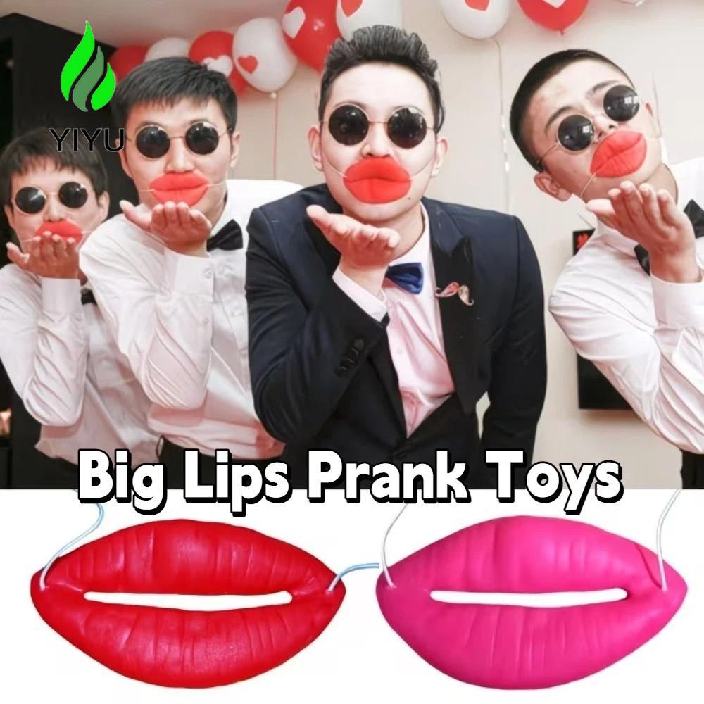 YIYU Big Lips Prank Đồ chơi, Dày Big Mouth Prank Items Lips Đạo cụ, Trang phục mới lạ Tiệc vui nhộn 