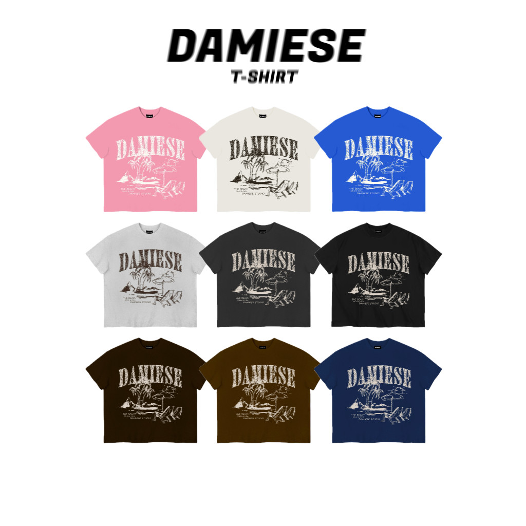 ÁO THUN BOXY LOCAL BRAND DAMIESE "ISLAND" COTTON 260GSM