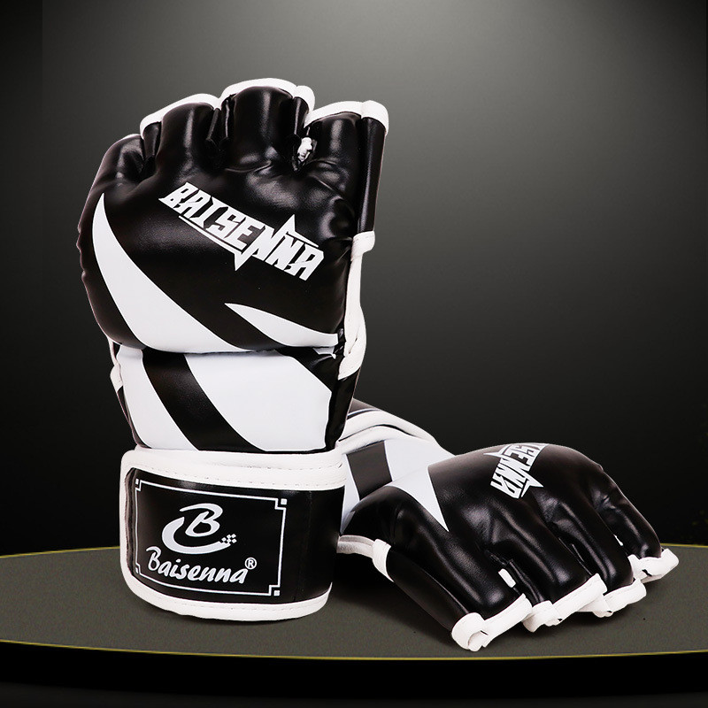 Boxing Glove Adult Men Half Finger Training Professional Fight Boxing Gloves MMA Special Boxing Thai